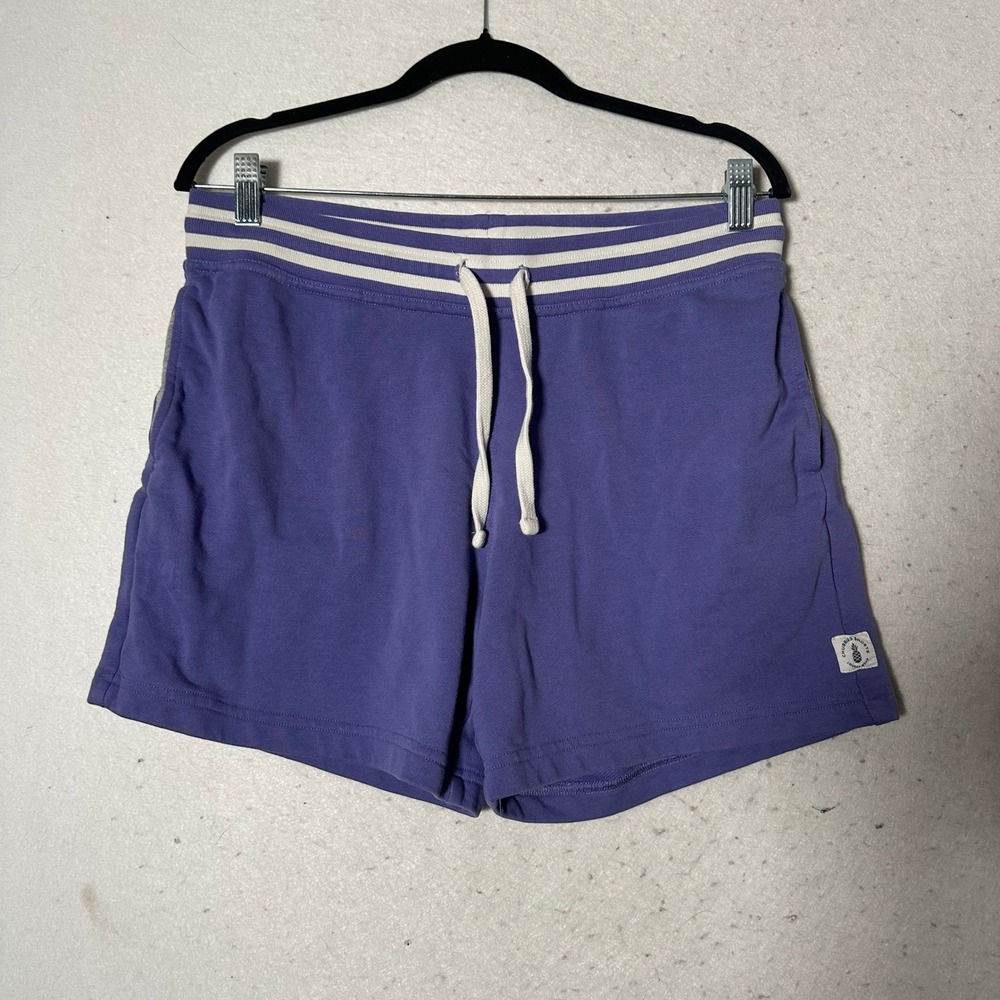 Chubbies Lounge Wear Purple French Terry Shorts Medium 5 Inch Inseam Striped